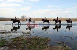 Safari on horseback at Ulubat Lake