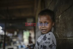 Colombia: Embera Dobida indigenous daily life at the jungle in Choco department
