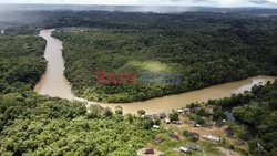 Colombia: Embera Dobida indigenous daily life at the jungle in Choco department