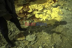 The sulfur mine near the Kawah Ijen volcano