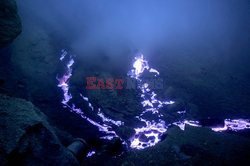 The sulfur mine near the Kawah Ijen volcano