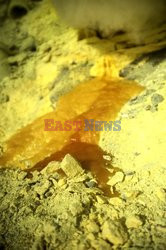 The sulfur mine near the Kawah Ijen volcano