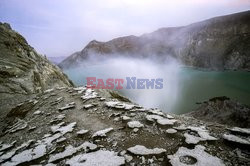The sulfur mine near the Kawah Ijen volcano
