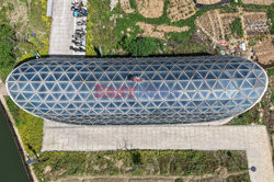 Subway Station Entrances And Exits Resembling Coffins in Hangzhou