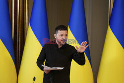 Volodymyr Zelensky holds a press conference in Kyiv