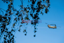 American helicopters are practicing in the Netherlands 