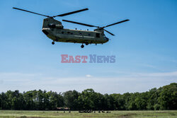 American helicopters are practicing in the Netherlands 