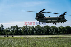 American helicopters are practicing in the Netherlands 