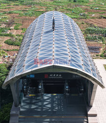 Subway Station Entrances And Exits Resembling Coffins in Hangzhou