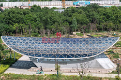 Subway Station Entrances And Exits Resembling Coffins in Hangzhou