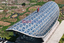 Subway Station Entrances And Exits Resembling Coffins in Hangzhou