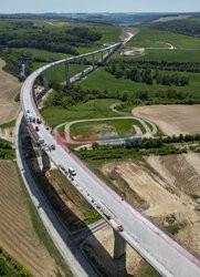Saale bridge Bad Kösen under construction