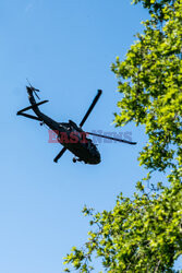 American helicopters are practicing in the Netherlands 