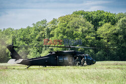 American helicopters are practicing in the Netherlands 