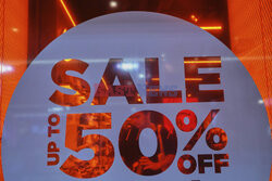 Sale advertisement in Bangkok