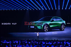 Launch of the Xiaomi YU7 SUV car in Beijing