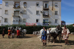 First chariot race in the Roman Circus of Merida