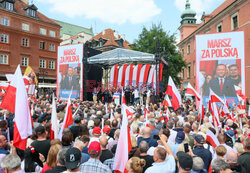 Organizowany przez Prawo i Sprawiedliwosc Marsz za Polska