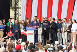 Organizowany przez Prawo i Sprawiedliwosc Marsz za Polska