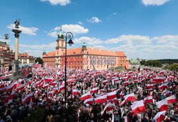 Organizowany przez Prawo i Sprawiedliwosc Marsz za Polska