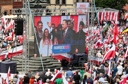 Organizowany przez Prawo i Sprawiedliwosc Marsz za Polska
