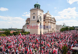 Organizowany przez Prawo i Sprawiedliwosc Marsz za Polska