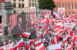 Organizowany przez Prawo i Sprawiedliwosc Marsz za Polska