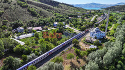 An aerial view of Touristic Diyarbakir Express