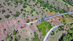 An aerial view of Touristic Diyarbakir Express